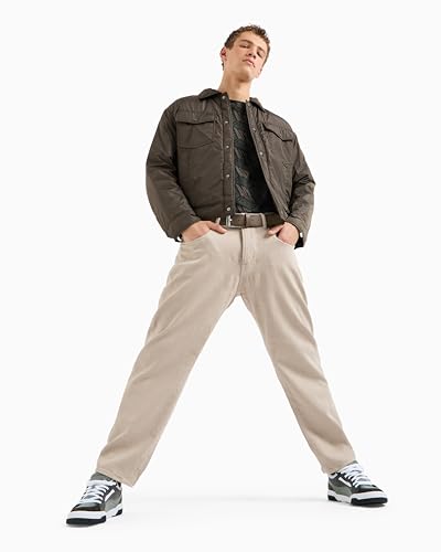 Armani Exchange Men's All Over Ax Logo Creating 3-d Effect Print Regular Fit Tee3