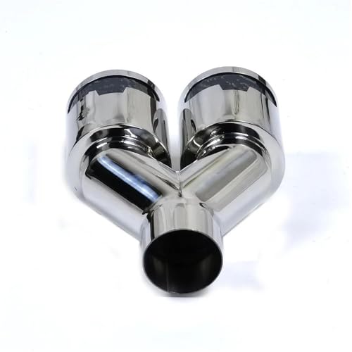 Tuyau d'échappement double en inox 304 pour modification de sortie arrière de voiture