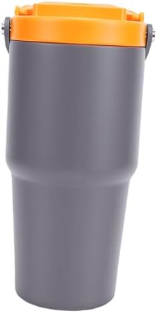 Focket Portable Coffee Maker, 600ml Insulated Stainless Steel Electric Coffee Extraction Mug Battery Operated Maker Cordless with USB Charging Safety Protection for - 4