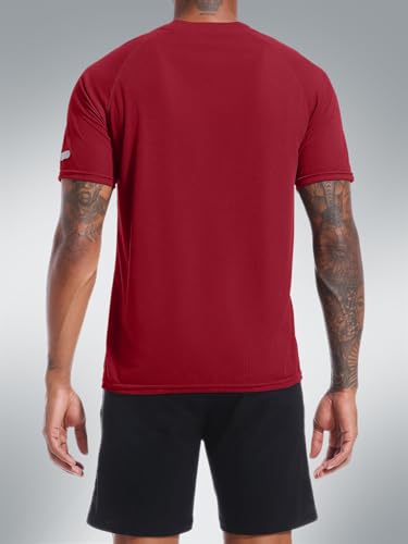 Image of Men's Quick-Dry Sportswear T-Shirts,4 /6 Pack Breathable Moisture Wicking Gym Tops for Training & Workout,Short Sleeve Tees