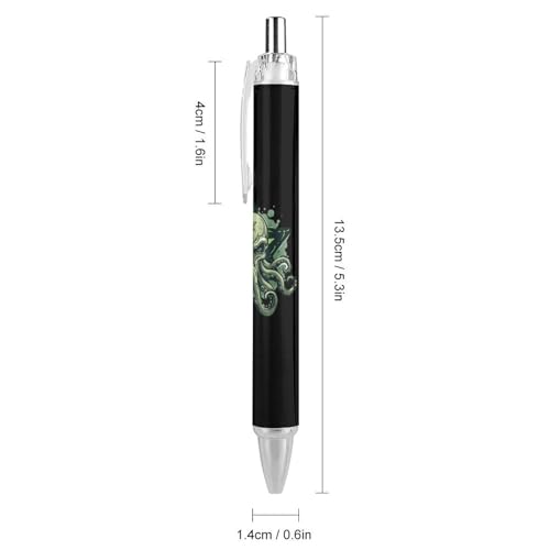 soldwellsd Cthulhu Stylo à bille rétractable en forme de tête de mort pour bureau et maison Bleu – vue 2