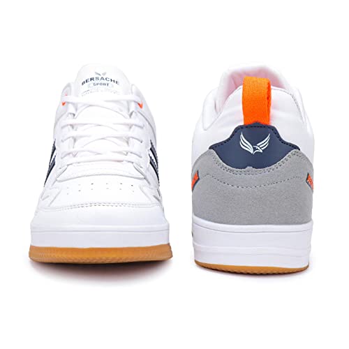 BERSACHE Premium Sports,Gym, Trending, Stylish Running Shoes for Men (White)
