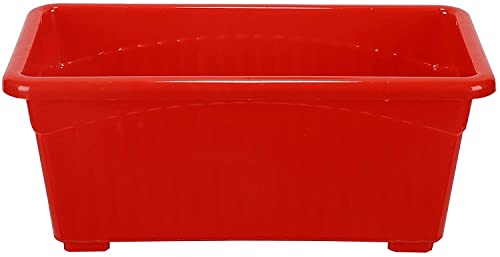 Image of Rectangular Plastic Pots for Plants, Window Flower Pots for Home, Window Display, Garden (Multicolor 14 inch - 4 pc)