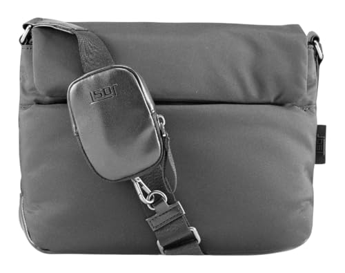 Sac à bandoulière Jost Falun Flap gris pour homme et femme au design épuré