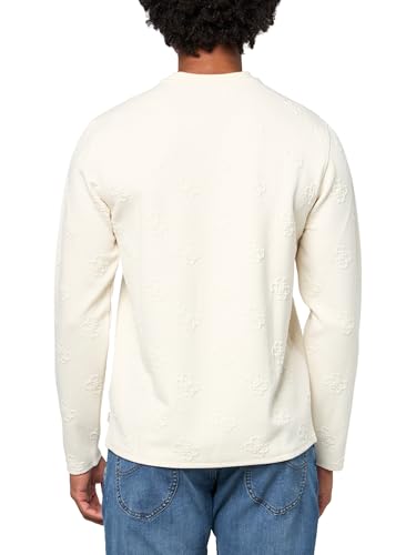 GUESS Men's Long Sleeve Quattro G Logo Knit Crew2