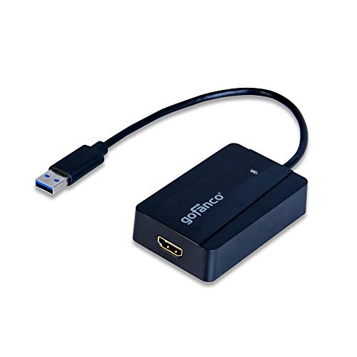 gofanco USB 3.0 to HDMI Video Graphics Adapter for Multiple Monitors - Up to 2560x1440 for Windows and macOS, DisplayLink Chip, Includes HDMI-to-DVI Adapter, USB 3.0 Video Adapter (USB3HDMI) - Thumbnail 5