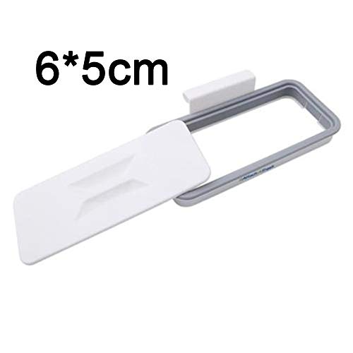 Müllsackständer, Praktische Hängen Müllsackhalter, Tragbar Küchenschrank Tür Abfallsackhalter mit Deckel für den Schrank, Kein Biegen, arbeitssparender, 24,3 x 13,5 x 5,5 cm - Image 5