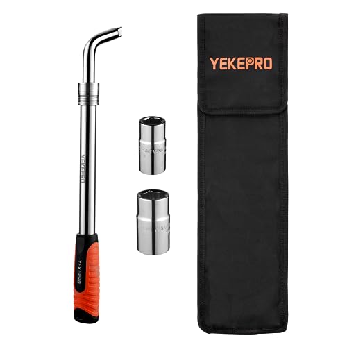 YEKEPRO Extendable Lug Wrench with Flip Sockets