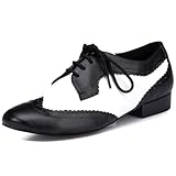 Hiuzylqx Zapatos de Danza Moderna para Hombre Zapatos de Baile Tacón 2.5cm Bajo para Escenario De Tango En Interiores,A Full Fur Sole,50 EU