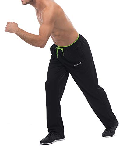 image for CENFOR Men's Sweatpant with Pockets Open Bottom Athletic Pants for Jog