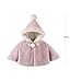 XGOPTS Baby Girls Faux Fur Hooded Cape Cloak Winter Warm Plush Hoodie Coat Jacket Shawl Poncho Outdoor Furry Snowsuit Outwear