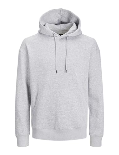 Jack & Jones Herren Jjestar Basic Sweat Hood Kapuzenpullover, Light Grey Melange, XL EU