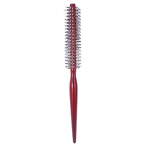 Mini Rundbürste Für Haare – Kleine Rundbürste Aus Nylon & Kirschholz, Ideal Für Dünnes Haar & Pony