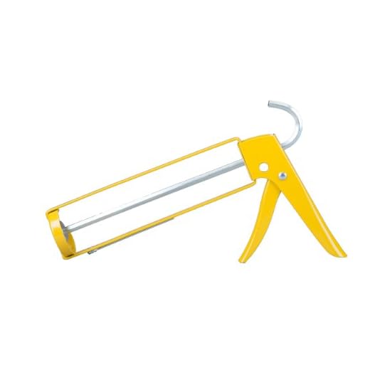 Dripless Contractor Professional Open-Frame Hex Rod Caulk Gun SH200 | No Drip Metal Caulking Gun for 10oz Sealant and Adhesive Silicone Cartridges or Tubes | 10:1 Thrust Ratio | Contractor Grade