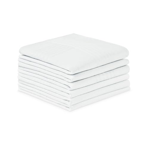 Image of URAQT Men's Handkerchiefs, Soft Gents Hankies Set