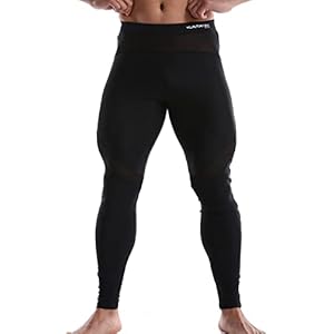 QiaTi Men’s Leggings Sports Compression Leggings Workout Leggings Slim Tight Pant Activewear Gym Pants