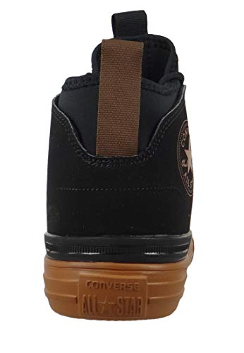 Converse Unisex-Adult Chuck Taylor All Star Ultra Lightweight Mid Top Sneaker, Black/Black/Warm Tan, 7 M Us #TOP2