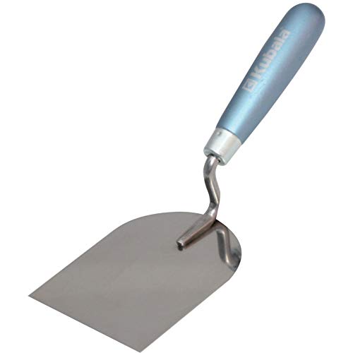 Truelle de stucateur largeur en acier 100mm, manche en bois