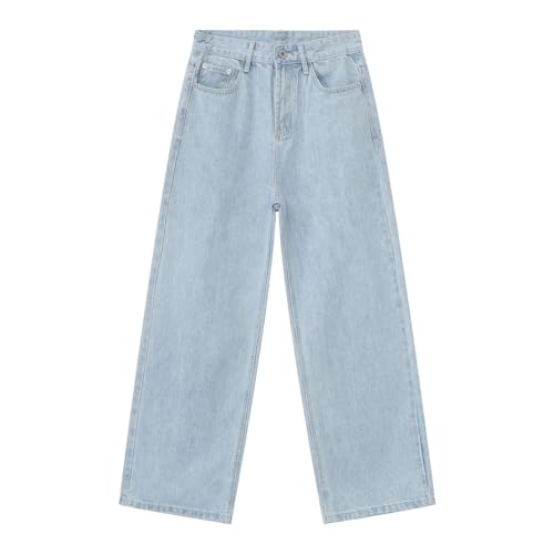 Men's Denim Jeans Retro Straight Leg Loose Wide Leg Casual Commuting Loose Daily Pants for Men