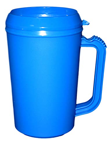 Mug térmico azul 20 onzas Jean's Plastics miniatura 1