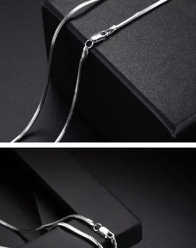 Chaîne d'argent S925 collier de serpent mince cadeau idéal mixte - 7