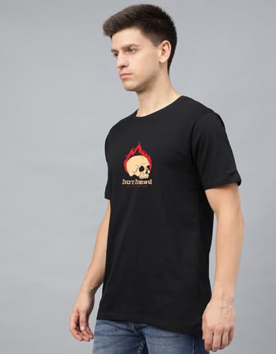 Image of Veirdo Men's T-Shirt Regular Fit Round Neck Pure Cotton Half Sleeve Graphics Printed T-Shirt Different Size Range S to 2XL