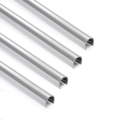 4 Pack Sliding Door Repair Track Cover Repair Worn or Damaged Sliding Glass Door Tracks and Horizontal Window Tracks 1/4 x 6 Stainless Steel
