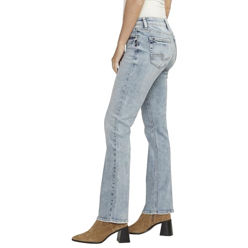 Image of Silver Jeans Co. Women's Elyse Mid Rise Comfort Fit Slim Bootcut Jeans