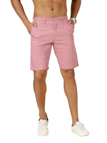 Image of Thomas Scott Men's | Solid | Chino Shorts | Regular Fit | Cotton Elastane | Above Knee | Casual Short