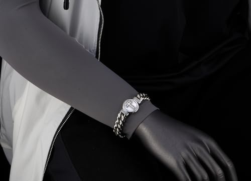 Pulsera de acero inoxidable con cruz masculina miniatura 2