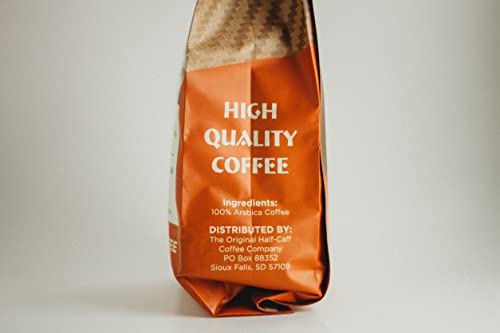 The Original Half-Caff Coffee Company, Half Caff Coffee, Medium Roast, Low Caffeine Content, Hometown Brew, South America Origin Coffee, Roasted And Manufactured In The Usa, 12 Ounce Ground Coffee #TOP2