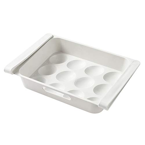 Caja de almacenamiento para frigorífico, huevos, contenedor de almacenamiento, espaciador fresco, organizador de almacenamiento de cocina (8 unidades)