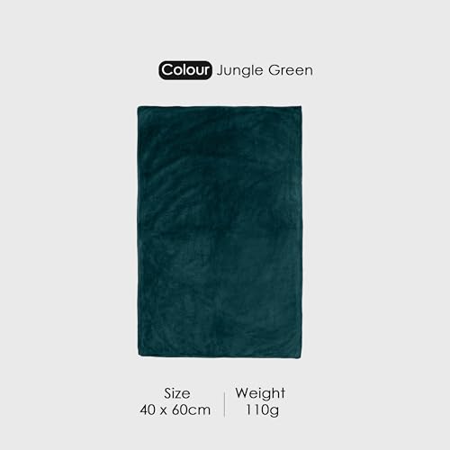 Image of HOUSSE Premium Hand Towel | Microfiber | Super Soft & Quick Dry | Home, Gym, Yoga, Fitness & Weight Lifting | Ultra Absorbent | 550GSM, 60x40cm [2-Pack] (Jungle Green)