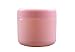3PCS 100ML / 100G 3.4oz Refillable Empty Plastic Make-up Cosmetic Jars Face Cream Eye Shadow Lip Balm Lotion Sample Storage Container Pot Bottle Case Holder With Screw Cap (Pink)