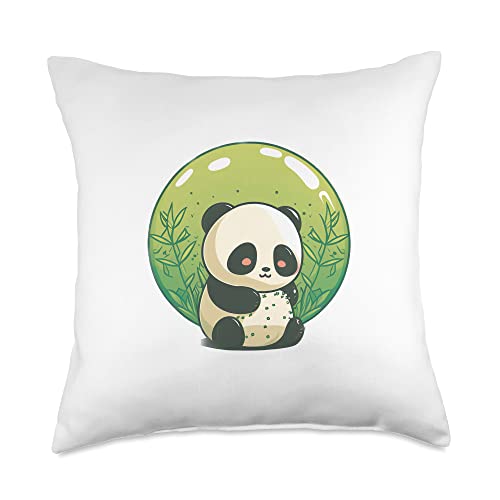 Bamboo-rama with Kawaii Panda: China's Hottest New Foodie Throw Pillow