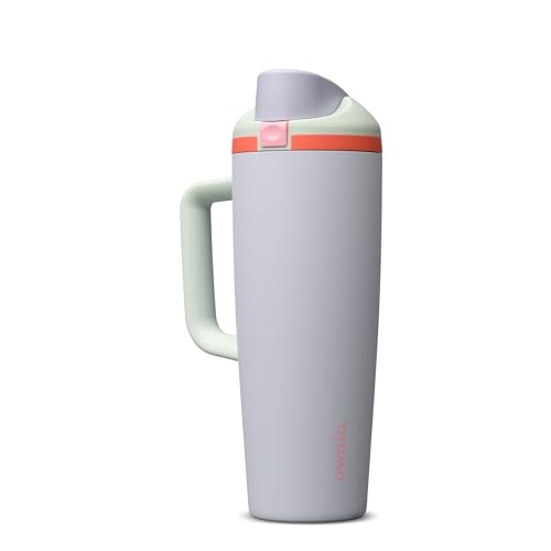 Image of Owala FreeSip Tumbler Stainless Steel Water Bottle 30 oz Beach House | Triple-Layer Insulation | Leak-Proof Lid with Push-Button | Double Threaded Lid for Left and Right Handed Drinking