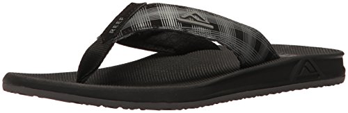 Reef Men's Phantom Prints Sandal, Black Plaid, 8 M US