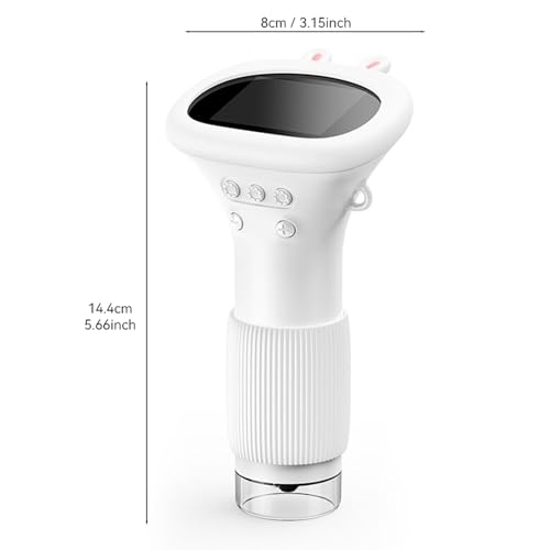 Image of 2in Screen Handheld Microscope 2MP 100 to 1000X Zoom Real Time HD Imaging Portable Microscope with 8 LEDs (White)