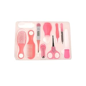 10-Piece Baby Grooming Set pink