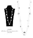 Noessla Long Silver Gold Necklace for Women Long Double Chain Statement Necklace Fashion Costume Jewelry for Birthday Gifts(S)