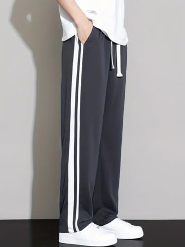 Image of Track Pants for Men - Modern, Stylish, Comfortable & Stretchable Athletic Joggers for Casual & Gym Wear