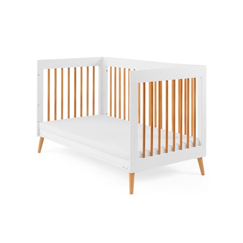 Image of Growgether APEX 4-in-1 Convertible Crib & Aero Fiber Mattress Combo | India's 1st Breathable SIDS-Safe Mattress | 100% Washable, Hypoallergenic Pinewood LVL Crib for 0-4 Yrs | 1 Year Warranty