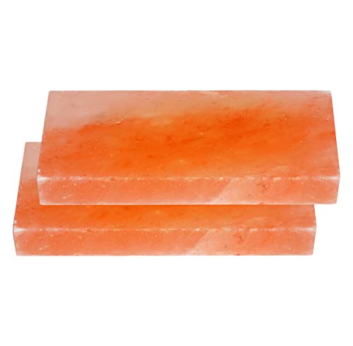 2 x Gourmet Sal Barbacoa piedras, 20 x 10 x 2,5 Original Sal del Himalaya Süd Punjab de Pakistán directamente Proveedor