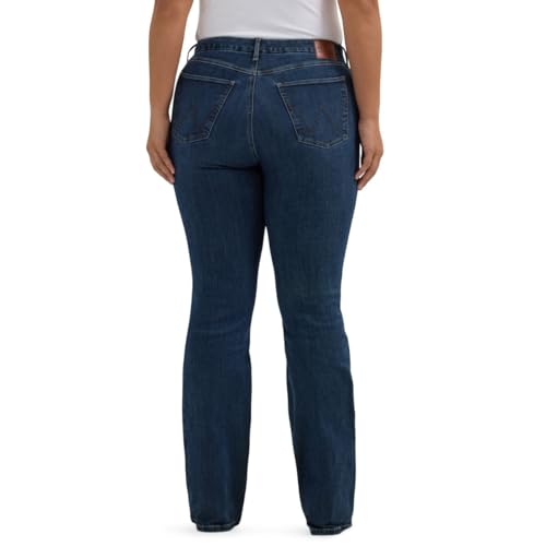 Wrangler Damen maßgeschneiderte High Rise Lacey Bootcut Jeans, Denim, 32W x 34L – Ansicht 3