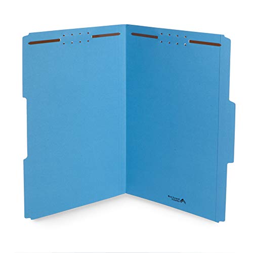 Chemises bleu à 2 griffes pour organiser les dossiers médicaux en cabinet de santé