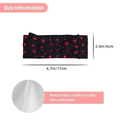 Goth Red Lion Print Baby Girl Bows Headbands Baby Girls Newborn Headbands Infant Toddlers 0-6 Months3