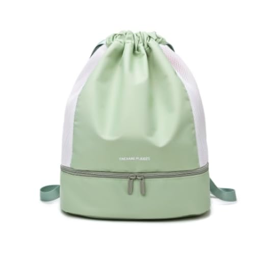 zornik プールバッグ 男の子 女の子用 リュック バックパック 2ルーム ファッション プール 水泳 バッグ 登山 スポーツ 防水 大容量 ジムバッグ 乾湿分離 靴収納可能 男女兼用 大人 学生 競泳 プール 学校 プールバッグ (グリーン) [並行