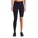 Women One Leg Compression Tights Long Pants Basketball Sports Base Layer Underwear Active Tight (Black Right Long,X-Large)