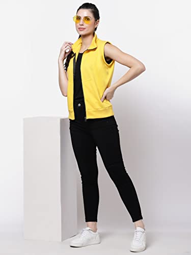 Image of UZARUS Women's Half Sleeves Cotton Fleece Premium Jacket