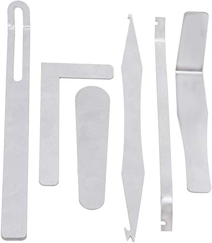 Jiayouy 6Pcs Saxophone Repair Tool Woodwind Instrument Maintanance Kit Stainless Steel Key Cover Adjusting Spring Hook Trimming Tool Set For Sax Clarinet Oboe Flute Piccolo #TOP1